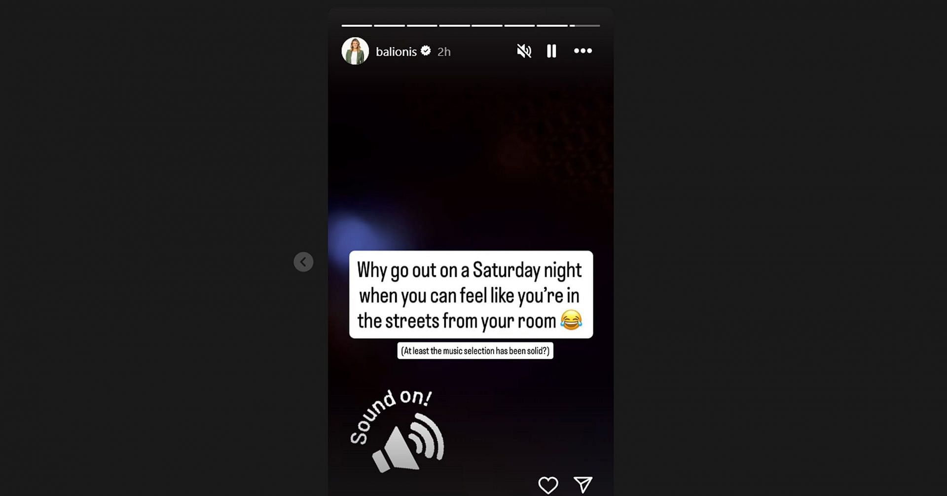 Amanda Balionis compliments ‘solid’ music selection at Rocket Classic on ‘Saturday night’/@balionis